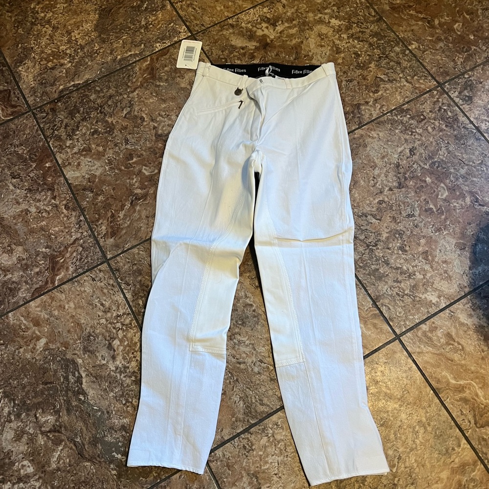 Elegant Women's White Straight Leg Pants
